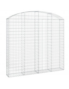 Cesto Gabbione ad Arco 200x30x180/200 cm Ferro Zincato 2