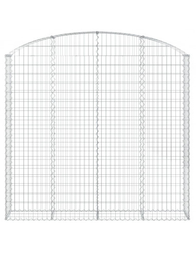 Cesto Gabbione ad Arco 200x30x180/200 cm Ferro Zincato