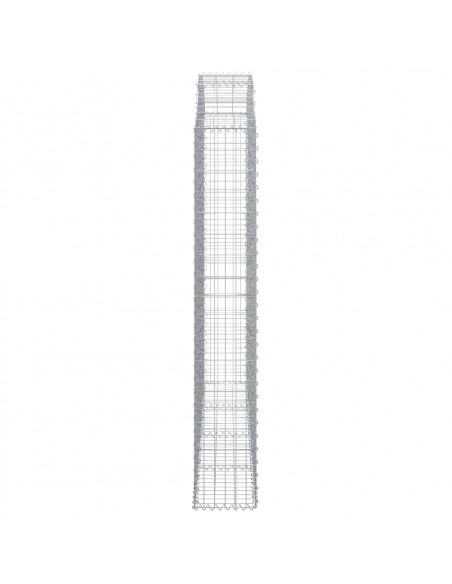 Cesto Gabbione ad Arco 200x30x180/200 cm Ferro Zincato