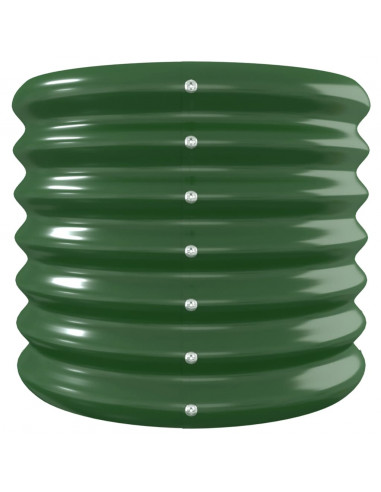 Letto Giardino Acciaio Verniciato a Polvere 224x40x36 cm Verde