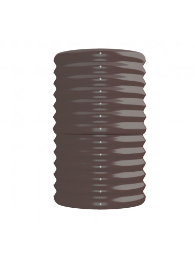 Letto Giardino Acciaio Verniciato a Polvere 224x40x68cm Marrone