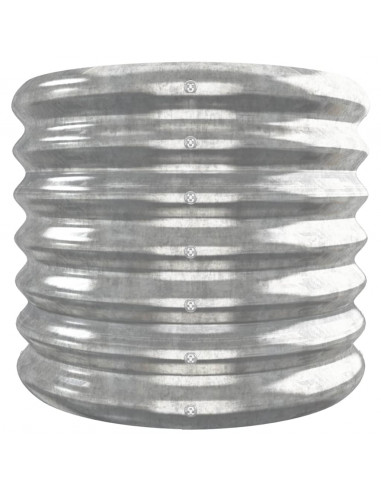 Letto Giardino Acciaio Verniciato a Polvere 332x40x36cm Argento