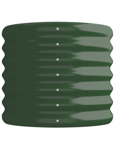 Letto Giardino Acciaio Verniciato a Polvere 114x40x36 cm Verde