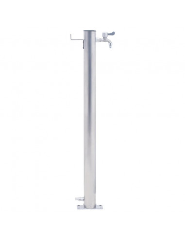 Colonna d'Acqua da Giardino 40 cm Acciaio Inox Rotonda