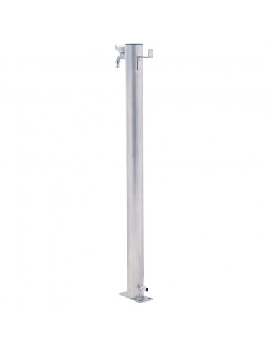 Colonna d'Acqua da Giardino 40 cm Acciaio Inox Rotonda