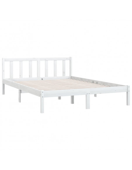 Giroletto Bianco Legno Massello di Pino 120x190cm Small Double