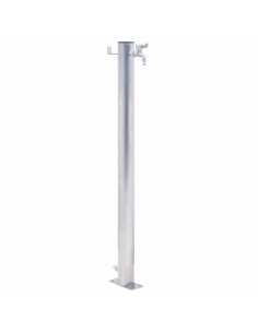 Colonna d'Acqua da Giardino 80 cm Acciaio Inox Rotonda 2