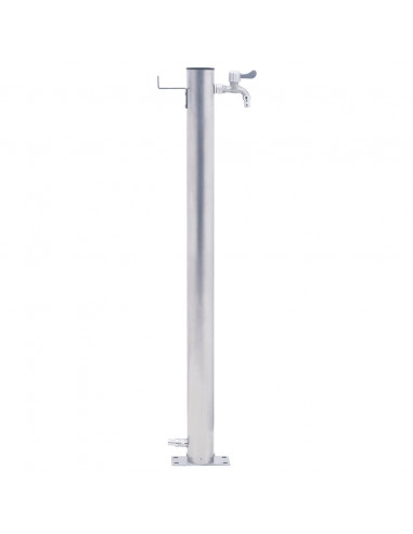 Colonna d'Acqua da Giardino 80 cm Acciaio Inox Rotonda