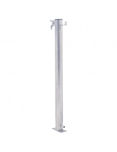 Colonna d'Acqua da Giardino 80 cm Acciaio Inox Rotonda