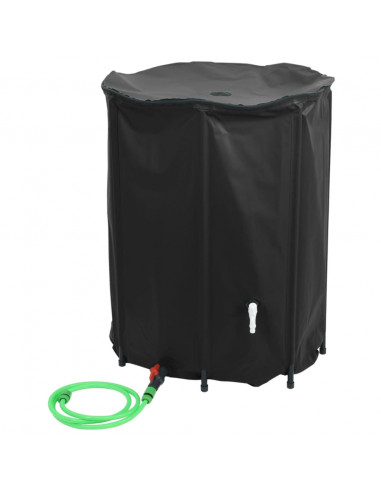 Serbatoio Acqua con Rubinetto Pieghevole 1350 L in PVC