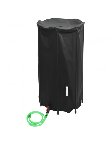 Serbatoio Acqua con Rubinetto Pieghevole 380 L in PVC