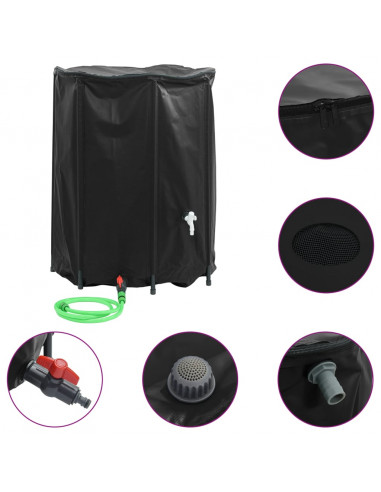 Serbatoio Acqua con Rubinetto Pieghevole 750 L in PVC