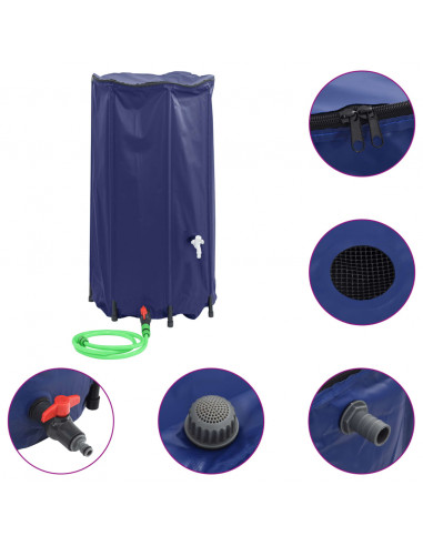 Serbatoio Acqua con Rubinetto Pieghevole 250 L in PVC