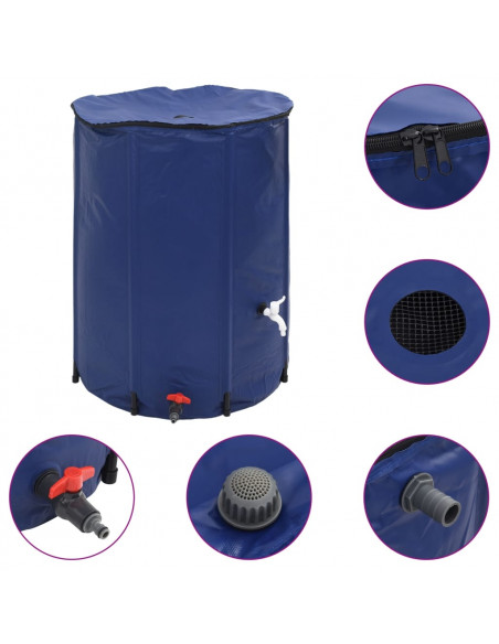 Serbatoio Acqua con Rubinetto Pieghevole 750 L in PVC