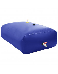 Serbatoio Acqua con Rubinetto Pieghevole 2100 L in PVC 2