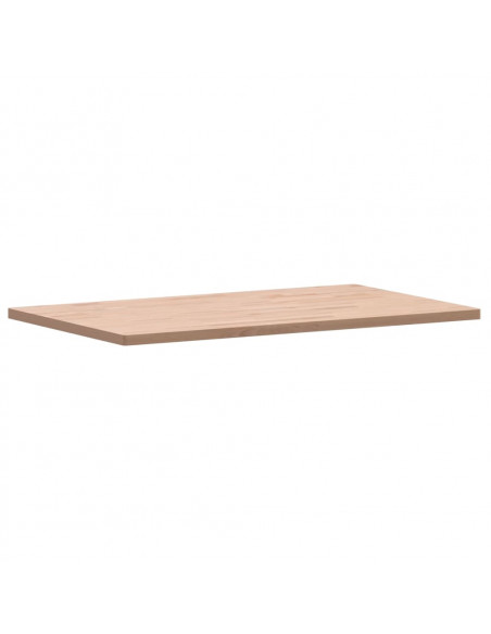 Piano Bagno 100x60x2,5 cm in Legno Massello di Faggio
