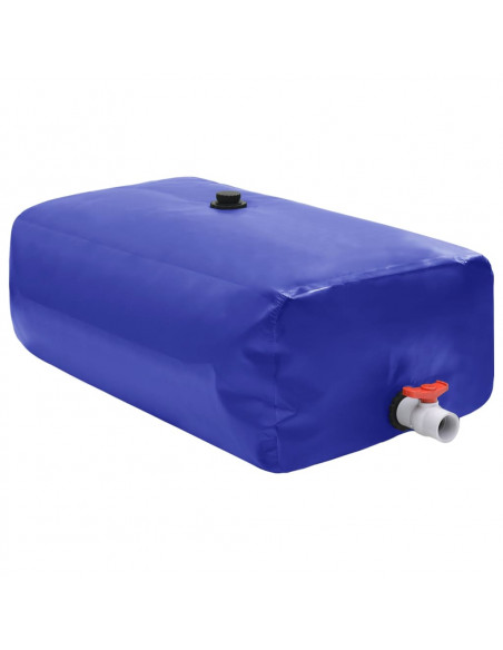 Serbatoio Acqua con Rubinetto Pieghevole 1000 L in PVC