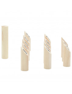 Set Gioco Kubb Numerici 13pz con Custodia Legno Massello Pino
