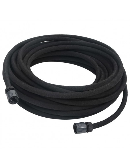 Tubo di Irrigazione da Giardino Nero 0,6" 10 m in Gomma