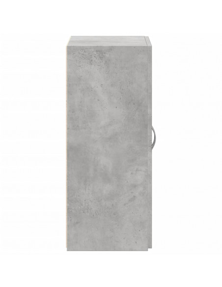 Schedario Grigio Cemento 60x32x77,5 cm in Legno Multistrato