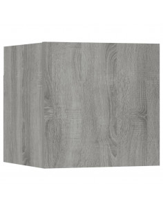 Set di Mobili Porta TV 7 pz Grigio Sonoma in Legno Multistrato