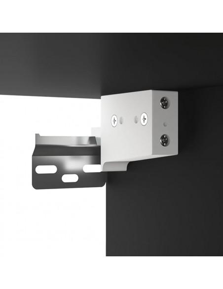 Set Mobili Porta TV 6 pz Nero in Legno Multistrato