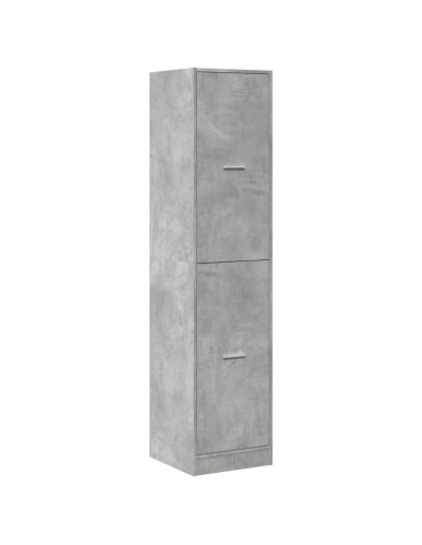 Armadietto da Farmacia Grigio Cemento 40x41x174,5 cm Truciolato