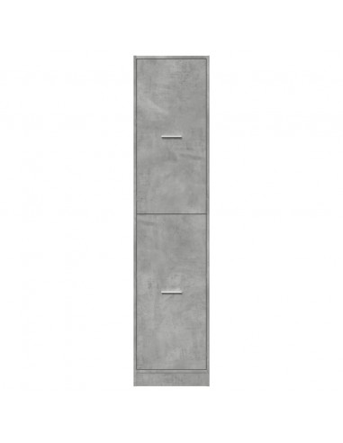 Armadietto da Farmacia Grigio Cemento 40x41x174,5 cm Truciolato