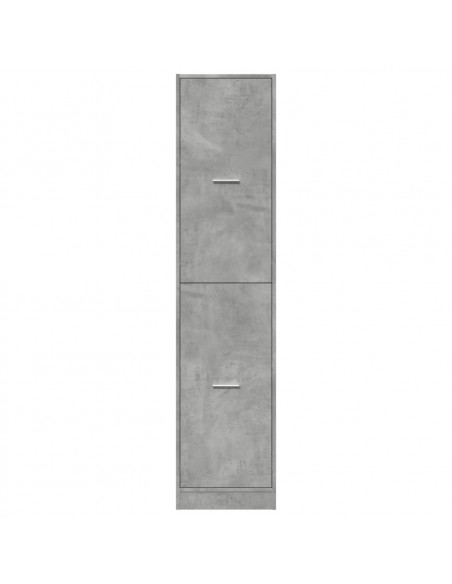 Armadietto da Farmacia Grigio Cemento 40x41x174,5 cm Truciolato
