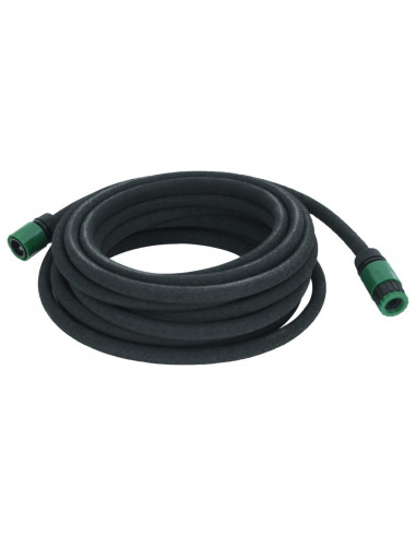 Tubo di Irrigazione da Giardino Nero 0,6" 10 m in Gomma