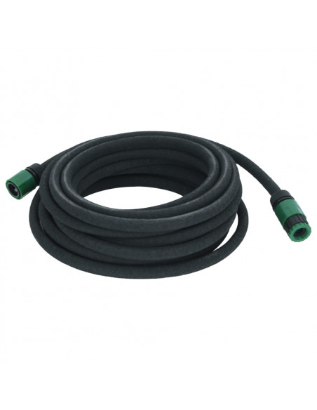 Tubo di Irrigazione da Giardino Nero 0,6" 10 m in Gomma