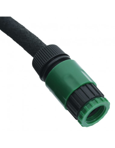 Tubo di Irrigazione da Giardino Nero 0,6" 10 m in Gomma