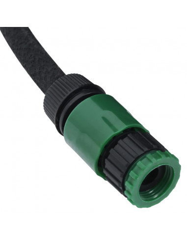 Tubo di Irrigazione da Giardino Nero 0,6" 100 m in Gomma