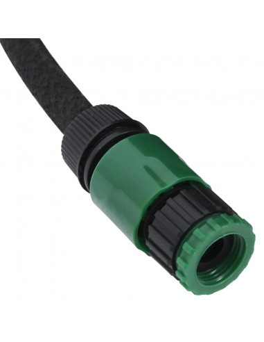 Tubo di Irrigazione da Giardino Nero 0,6" 50 m in Gomma