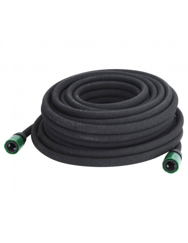 Tubo di Irrigazione da Giardino Nero 0,6" 25 m in Gomma