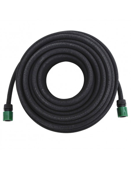 Tubo di Irrigazione da Giardino Nero 0,6" 25 m in Gomma
