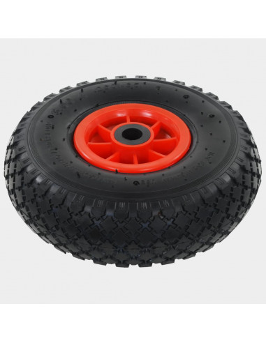 Ruote Carrello a Mano 2 pz Gomma 3.00-4 (245x82)