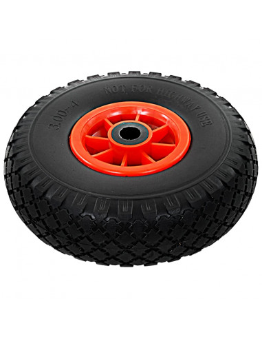 Ruote Carrello a Mano 2 pz in PU Solido 3.00-4 (260x85)