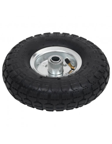 Ruote Carrello a Mano 2 pz in Gomma 4.10/3.50-4 (260x83)