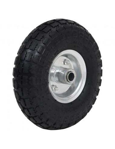 Ruote Carrello a Mano 2 pz in Gomma 4.10/3.50-4 (260x83)