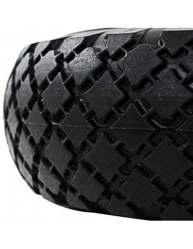 Ruote Carrello a Mano 2 pz in PU Solido 3.00-4 (260x85)