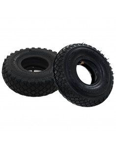 Pneumatici e Camere Aria 2 pz per Carrello a Mano 3.00-4 260x85 2