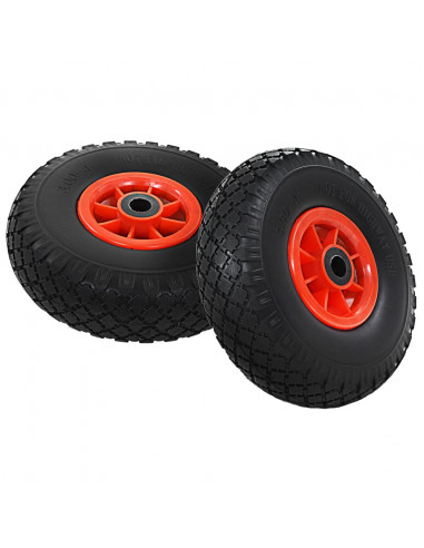Ruote Carrello a Mano 4 pz in PU Solido 3.00-4 (260x85)