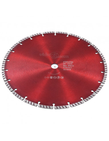 Disco da Taglio Diamantato con Turbo in Acciaio 300 mm