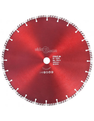 Disco da Taglio Diamantato con Turbo in Acciaio 350 mm