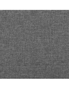 Sgabello Grigio Chiaro 45x29,5x35cm in Tessuto e Similpelle