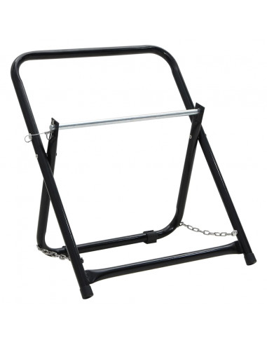 Carrello Avvolgitubo 48cm 45kg Nero Acciaio Verniciato Polvere