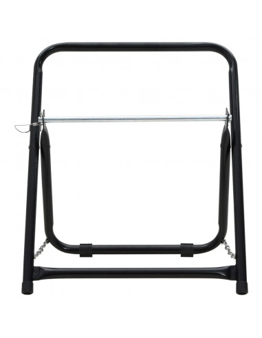 Carrello Avvolgitubo 48cm 45kg Nero Acciaio Verniciato Polvere