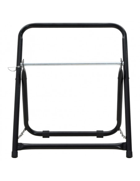 Carrello Avvolgitubo 48cm 45kg Nero Acciaio Verniciato Polvere