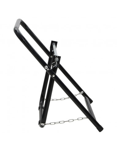 Carrello Avvolgitubo 48cm 45kg Nero Acciaio Verniciato Polvere